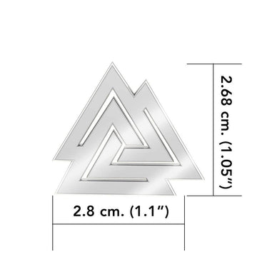The Viking Valknut Sterling Silver Pendant TPD1071 - Jewelry